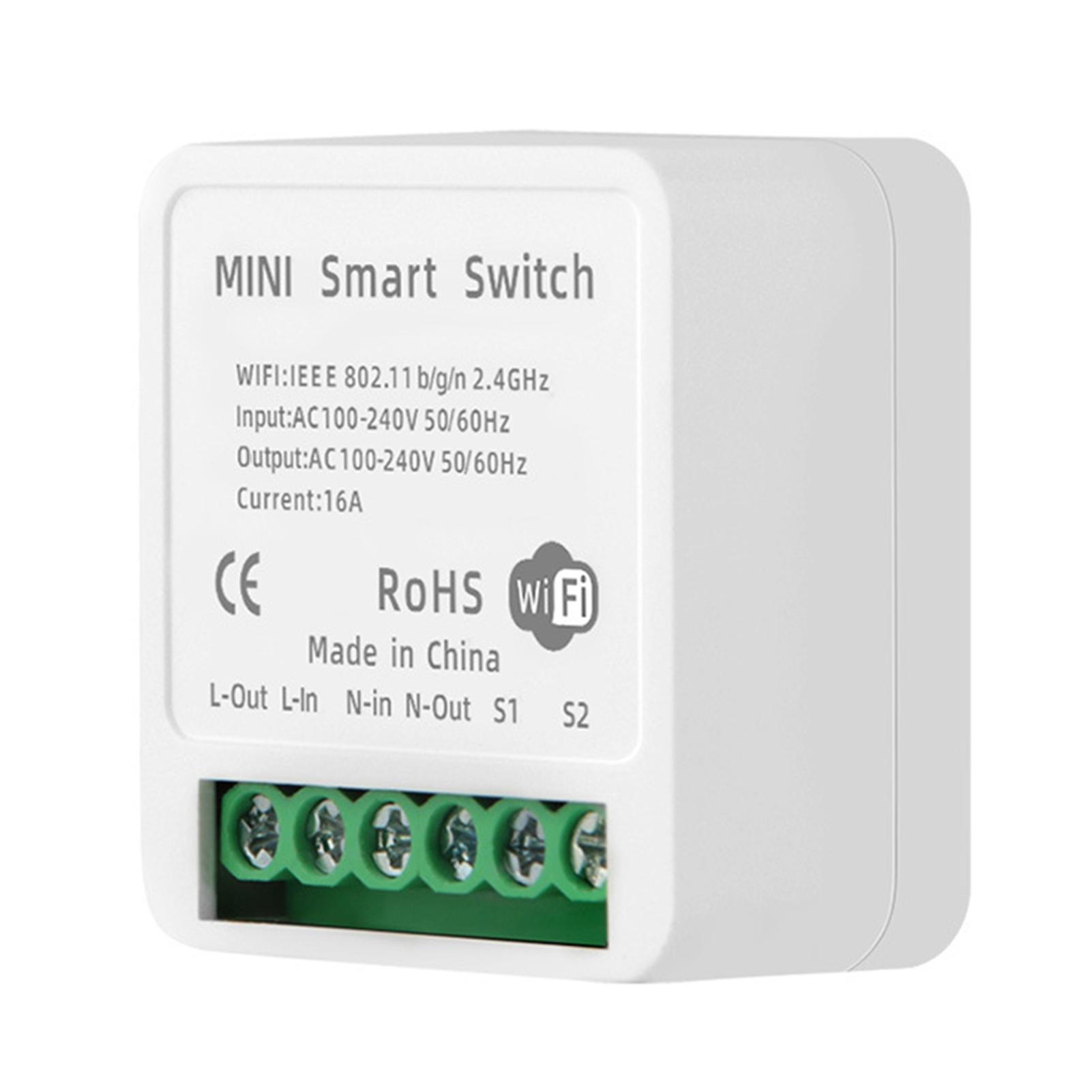 Mini ZigBee 3.0 Modulo interruttore 16A Interruttore luce relè intelligente APP Controllo vocale telecomando Wifi Type bianco