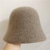 Cappelli Secchiello Vintage Caldi in Vera Lana Giapponese per Donna Feltro Retro Cupola Cappelli Top Moda Femminile Stile Britannico Cappelli Panama Berretto