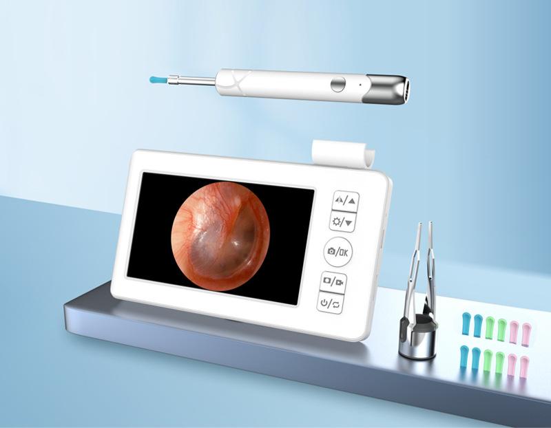 Заводская оптовая трансграничная горячая беспроводная видимая на экране ушная ложка с пинцетом 2025 новый