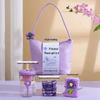 HANDUNYOU Light Luxury Purple Handbag Gift Set