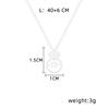 Minority Design Smart Necklace Feminine Simplicity Inlaid Zircon Pendant Clavicle Chain Geometric Neck Chain Jewelry