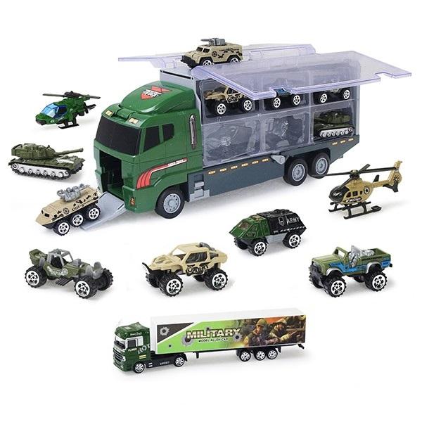 12in1 Alloy Engineering Trucks 1:64 Mini Construction Model Vehicle Mini Alloy Cars Loader Tractor Excavator Toy for Boys Gifts