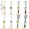 Handmade Wooden Beads Pendant Rustic Style Islamic Hanging Ornament  Home Decoration