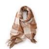 Thick Winter Warm Plaid Design  Scarf New Women Knitted Pashmina Shawls Cashmere Shawl Lady Wrap Tassel Scarves