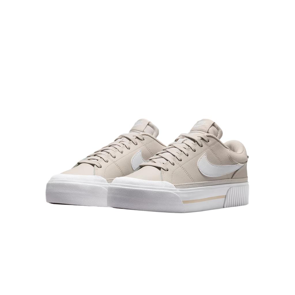 Nike Court Legacy Lift Light Orewood Brown Women Sneakers Cream Phantom White DM7590-111