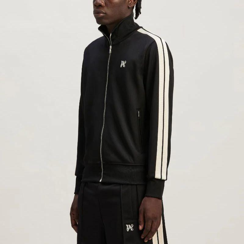 Palm Angels monogram-embroidered track jacket Men's PMBD058R24FAB0011003