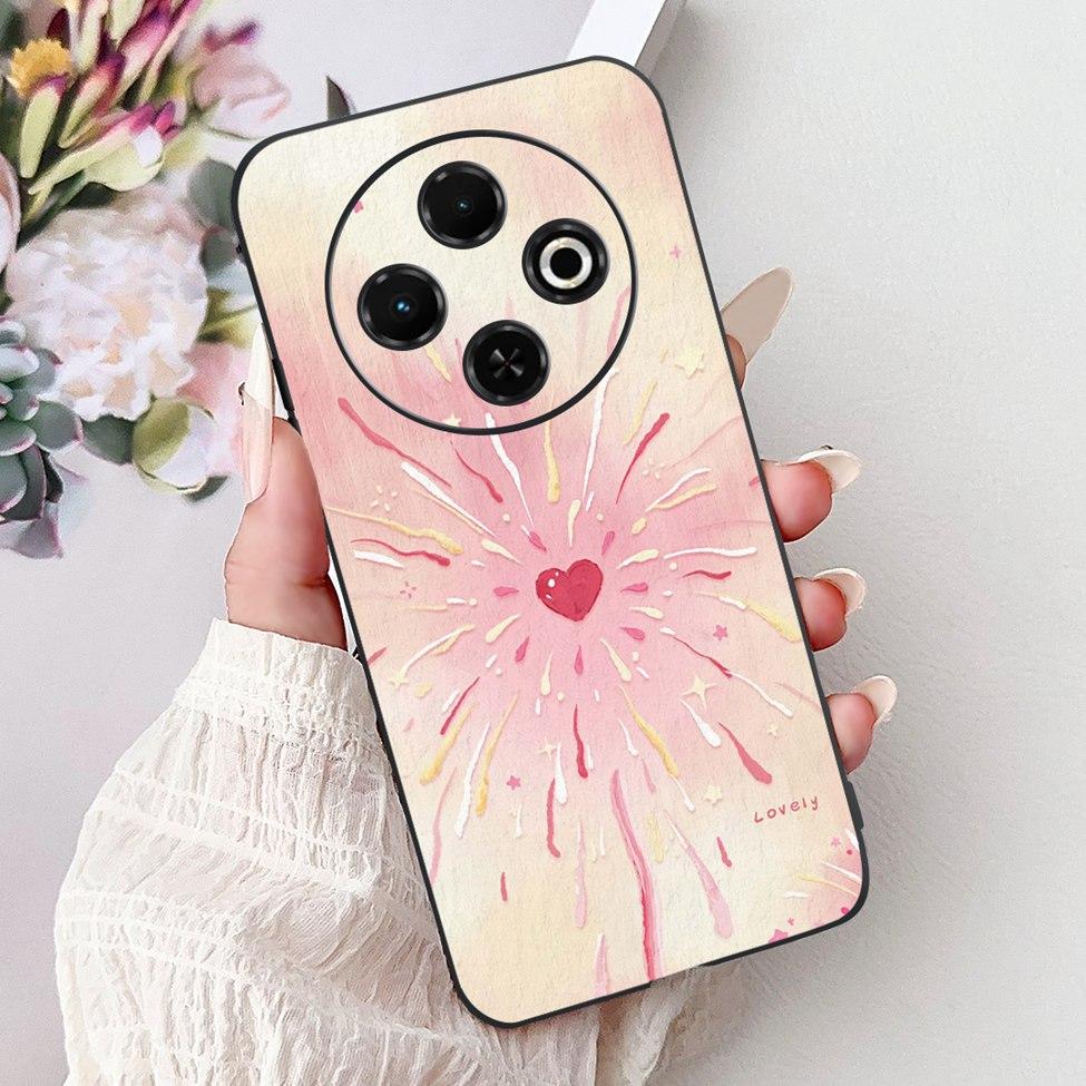 For Tecno Spark 30C 4G kl5 kl5n 5G KL8H Back Cover For Tecno Spark 30C Case Fashion Luxury Silicone Cute Cat Shockproof Painted