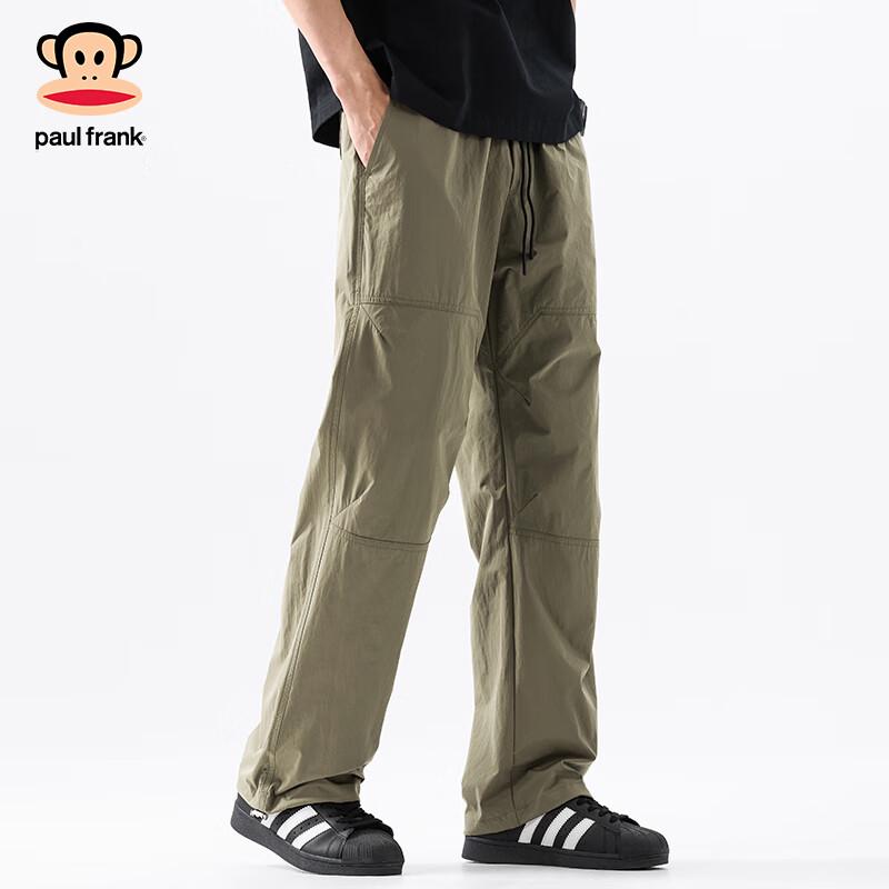 Paul Frank Men's Summer Thin Straight-Leg American Workwear Cargo Pants
