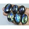 351Cts.Natural Labradorite Multi Fire Oval Cabochon Loose Gemstone 06Pcs Lot LL-993