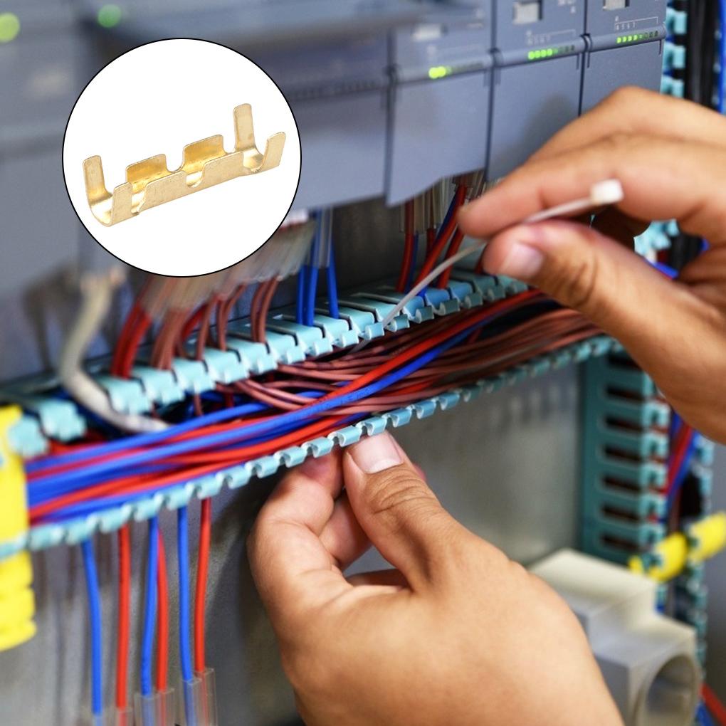 50pcs U\-shaped terminal tab cold inserts connectors cold terminal small fascia terminal 0\.3\-1\.5mm