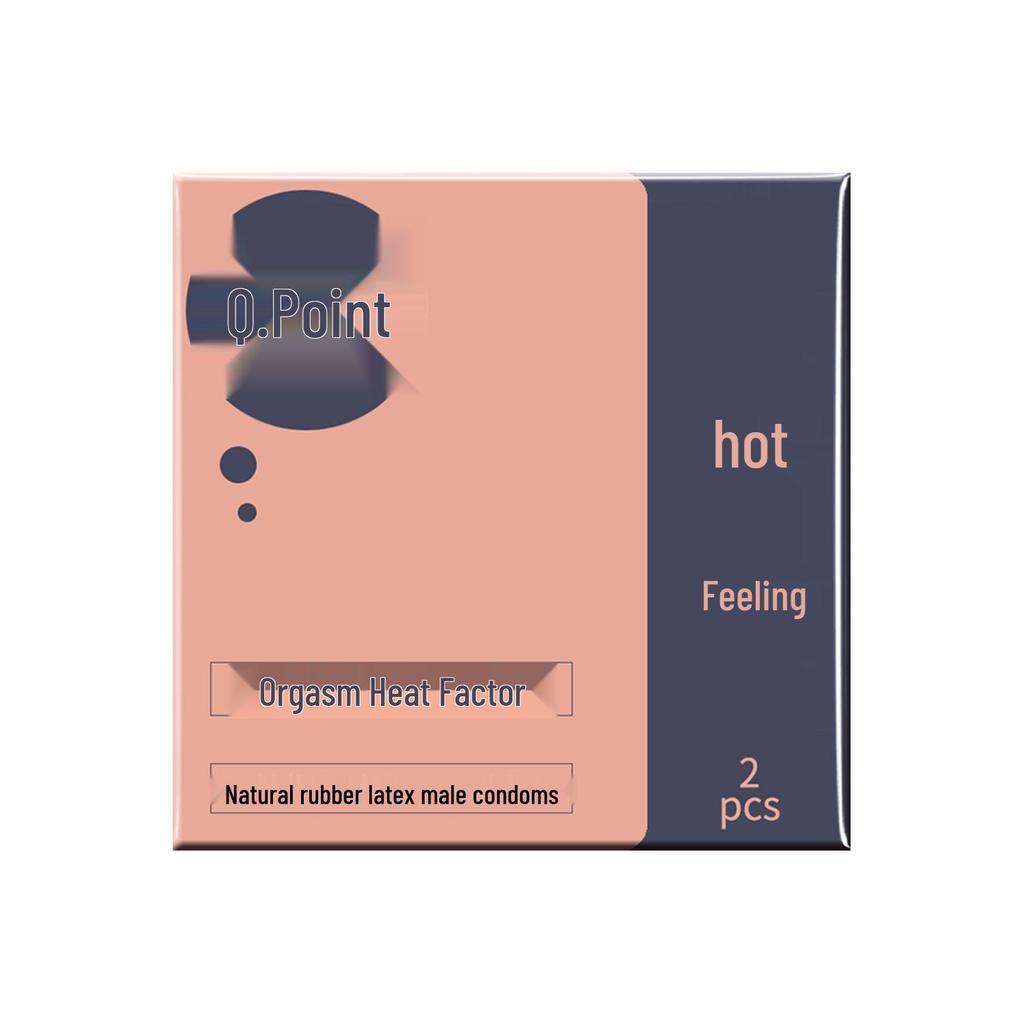 Q-point Ultra-Thin Hyaluronic Acid Condoms: Long-Lasting and Safe for Enhanced Pleasure.