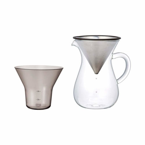 KINTO SCS Coffee Carafe Set, 4 Cups, Stainless Steel, Microwave and Dishwasher Safe, Gift, 27621