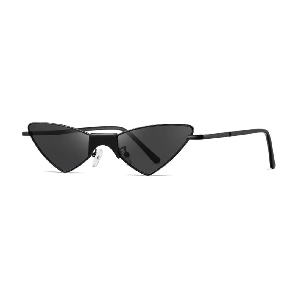 Retro Cat-Eye-Shaped Fashionable Sunglasses Triangle Frame Outdoor Sun Protection Glasses Fishing Sunglasses for Women Gift