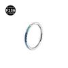 Titanium Rhinestone Nose Ring/Earring (6-12mm)