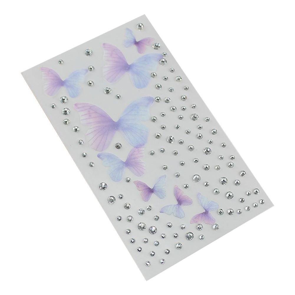 Butterfly Sticker Accessories Christmas Face Sticker Tear Stage Corner Eye Bright Face Makeup D L6Q1