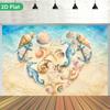 1Pcs Ocean Heart Shape Decoration Background Winter Backdrop Decorations For Photo Studio Photo Booth Christmas Party