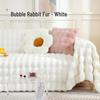 Luxury Double-Sided Plush Milk Fleece Blanket with Rabbit Fur