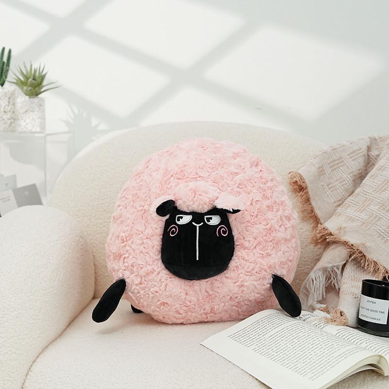 Morbido Cuscino Peluche Cartone Animato Pecora Carina per Decorazione Divano Soggiorno Regalo per Bambini