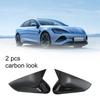Car Rearview Mirror Cover Side Glass Mirror Trim Carbon Look