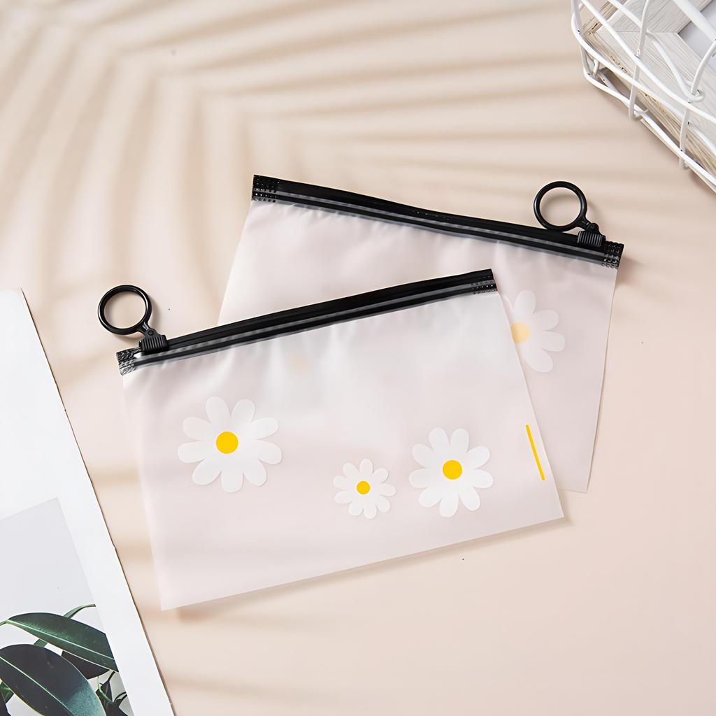 Charm Multifunctional Anti-oxidation Small Daisy Storage Bag Convenient Sealed Waterproof Large Capacity Plastic Zipper Bag Transparent