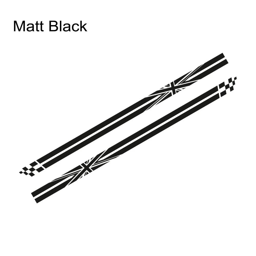 2PCS Car Door Side Stickers Union Jack Styling Decoration Decal For Mini Cooper S JCW R55 R56 R60 R61 F54 F55 F56 F60 Countryman