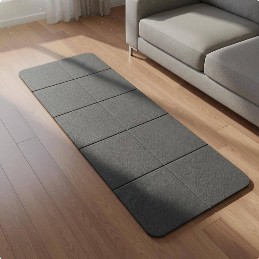 Faltbare Trainingsmatte Reisefreundlich Rutschfeste Yogamatte