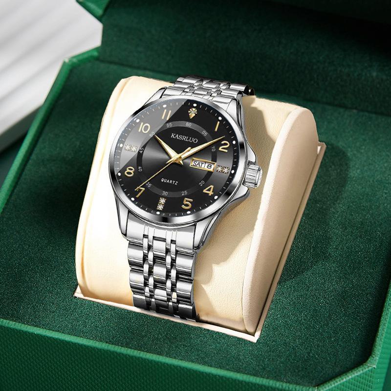 Casaro Men'S Watch Stylish And Simple Quartz Watch Waterproof Luminous Calendar Versatile Men'S Watch