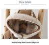 Nuovo Tuta Invernale Peluche: Tuta con Cappuccio da Passeggio per Neonati e Bambine - Carino Set Due Pezzi.