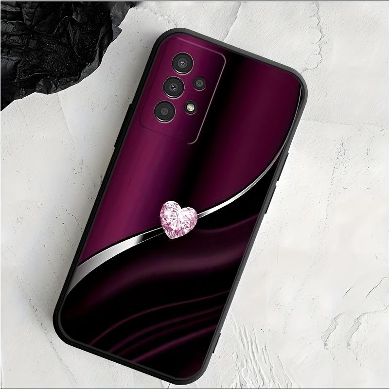 Lila Quarzmuster TPU Handyhülle geeignet für Samsung S26 S25 S24 S23 S22 S21 A71 A72 A35 A16 und andere Modelle. S25ultra gray