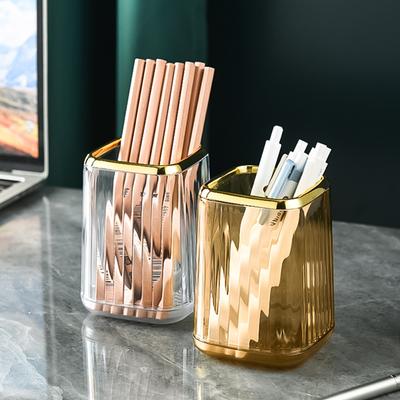 Luxus Make-Up Veranstalter Desktop Kosmetik Pinsel Lagerung Box Büro Stift Halter