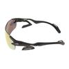 Sunglasses Purple Gold Free Size [AirFly] AF-301 C-3 Frame Black, Lens Mirror,