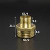 Brass Pipe Hex Nipple Fitting Quick Coupler Adapter 1/8 1/4 3/8 1/2 BSP Male To Male Thread Reducer Water Oil Gas Connector