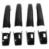 8pcs Carbon Fibre Style Door Handle Cover Trim Replacement for Jeep Patriot Grand Cherokee Durango