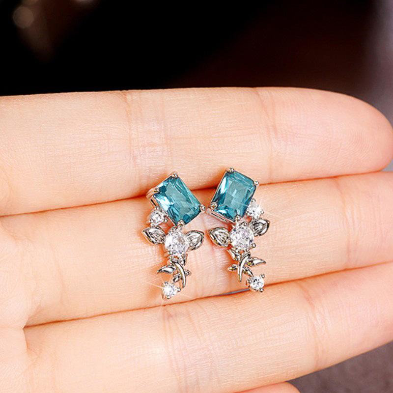 Lindon Fashion Copper Alloy Zircon Jewellery Drop Earrings For Women Wedding Party Gifts