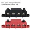 Caravan RV Power Distribution Block 4 Ways 48V 250A DC Bus Bar Electro Junction For Boat Truck Car Accessories M8 M10 StudsGood Product