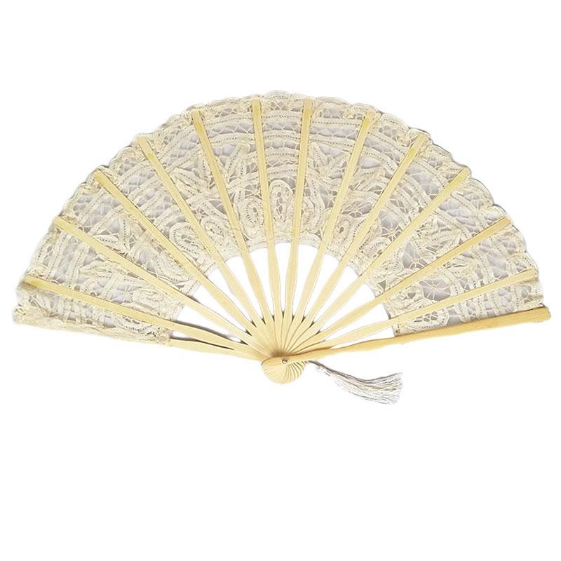 Retro Lace Fan Dance Women Performance Photography Photo Props 27cm Court Vintage Bamboo Folding Hand Fan Chinese Dance Fan
