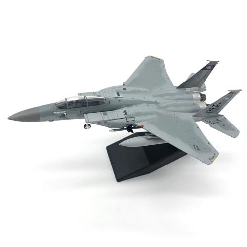 Mkphargin 1/100 Scale Diecast Airplane, F15 Eagle American Navy Airplane Model, Collectible Gift, Home Living Room Decoration