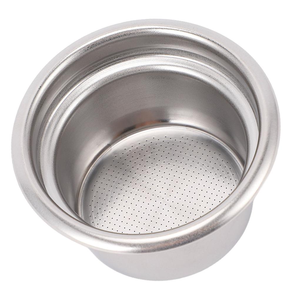 58mm Non Pressurized Filter Basket Single Layer Stainless Steel Portafilter Basket Coffee Machine Accessory for 4