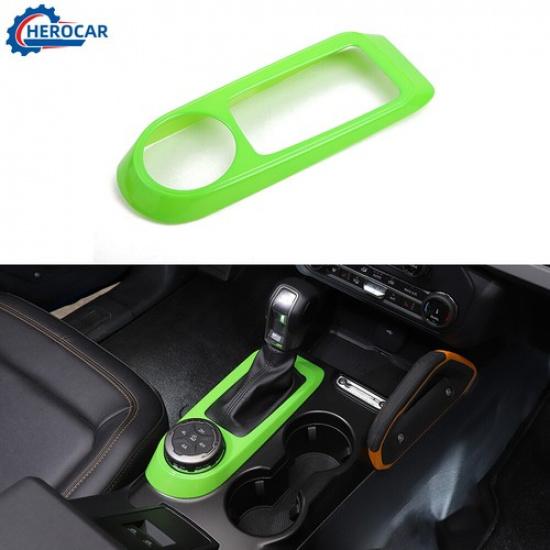 ABS Gear Shift Panel Decor Cover Trim For Ford Bronco -25 Green Accessories