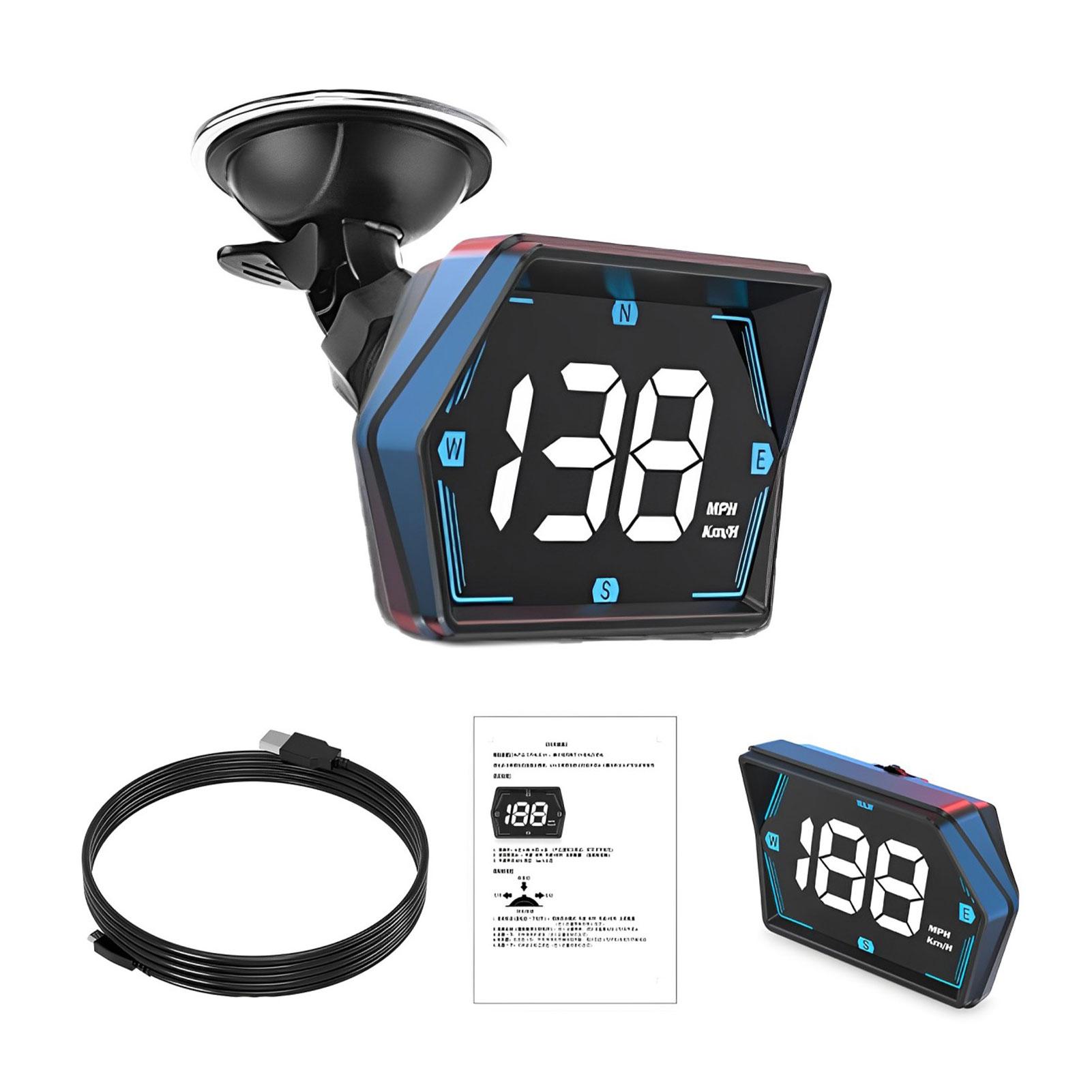 

Universal Smart HUD GPS Car Digital Speedometer Head-Up Display Speed Compass Electronic For All Cars Accessories