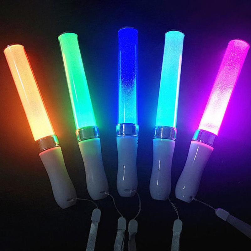 Led Glow Sticks Colorful Rgb Glow Foam Stick Cheer Tube Dark Light Lightsticks for Idol Concert Xmas Birthday Wedding Party