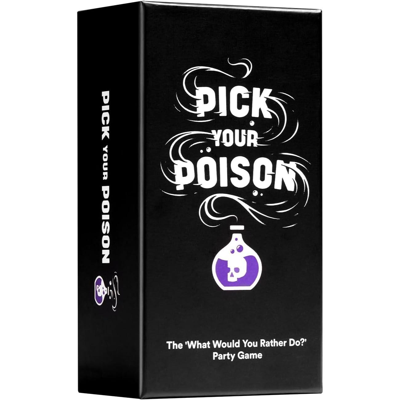 Pick Your Poison Party Family Card for White Elephant Parties Board Games