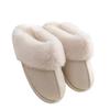 Unisex Suede Cotton Slippers: Warm Furry Indoor Footwear for Autumn & Winter