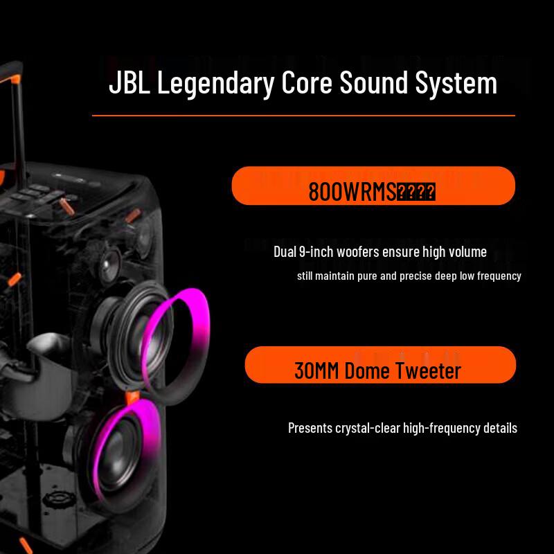 JBL PartyBox 720 Portable Bluetooth Party Speaker CN plug (adapter included)