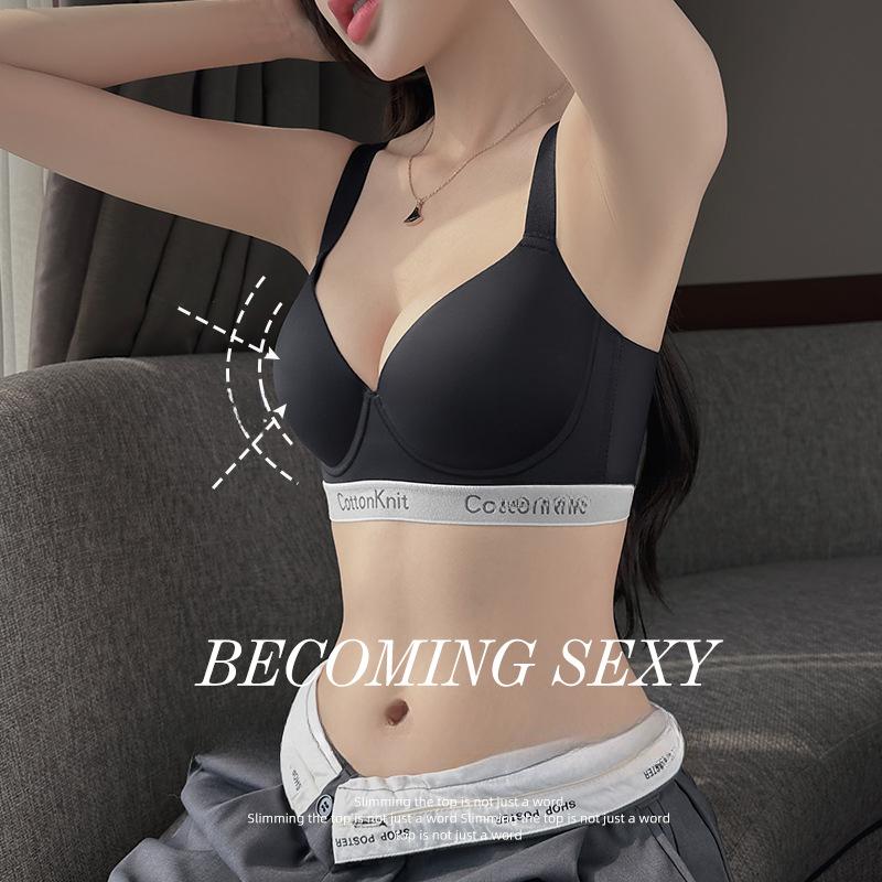 Seamless Lingerie Women's Breast Retraction Anti-sagging Large-sized Bra Sports Bra Thin Bra Push Up Bra