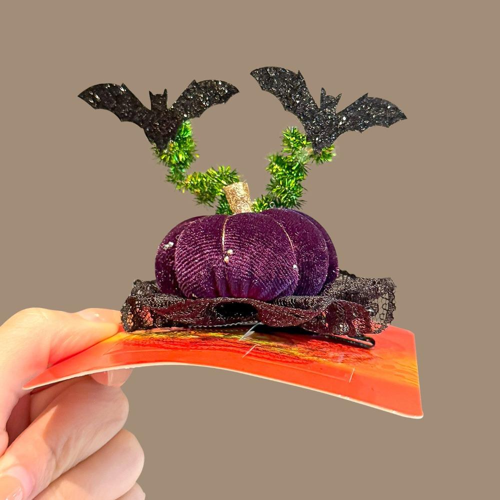 Bow Pumpkin Hair Clips Ghost Witch Hat Hairpins Halloween Hair Clip Halloween Hair Accessories