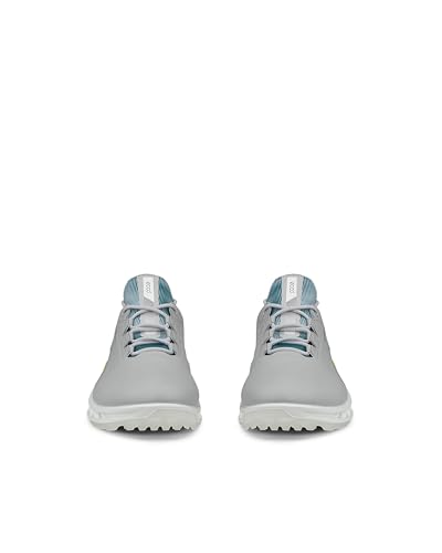 ECCO Men's Biom C4 Waterproof Lace-Up Golf Shoes, Concrete/Baygreen, Size 25.0 cm, 3E