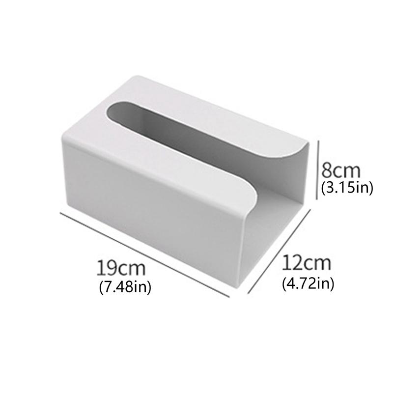 Multipurpose Tissue Box Rectangular Tissue Storage Box Bathroom Wall Mounted Toilet Paper Case Desktop Napkin Box Bathroom Box