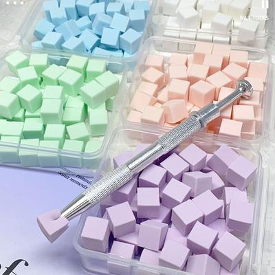 50 Buc Bureți Moi pentru Unghii pentru Ombre Nail Art Bureți Unghii Auras Pensulă Ombre pentru Unghii Instrument Manichiură Nail Art Accesorii Unghii