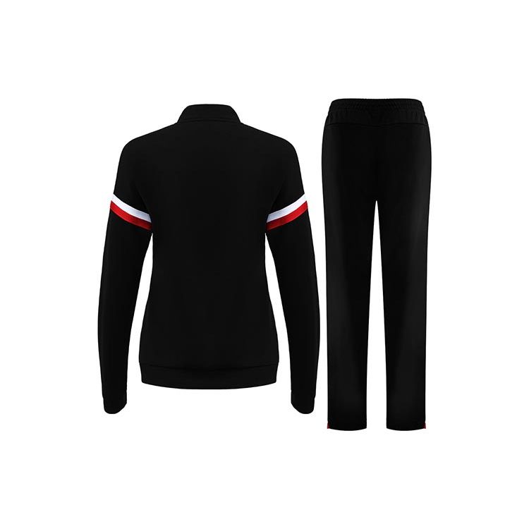 Li Ning Feather Series Solid Color Striped Training Hoodie Set Women hoodies Black AWES006-3